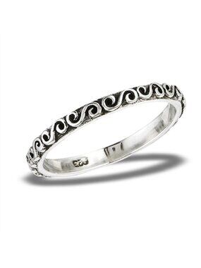 NWT- Sterling 925 Swirl Stack Ring